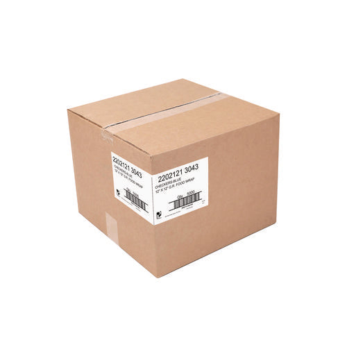 Image of Paterson Grease-Resistant Food Wrap, 12 x 12, Blue Check, 5,000/Carton