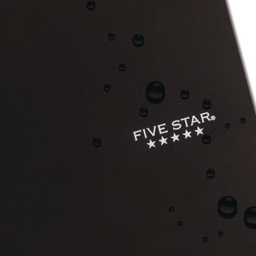 Image of Five Star® Wirebound Notebook, 1-Subject, Wide/Legal Rule, Black Cover, (100) 10.5 x 8.63 Sheets