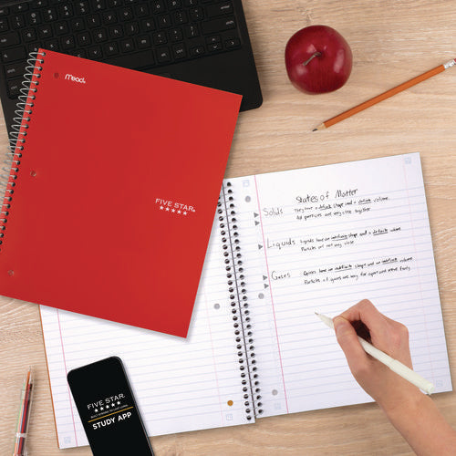 Image of Five Star® Wirebound Notebook, 3-Subject, Wide/Legal Rule, Assorted Cover Colors, (150) 10.5 x 8.63 Sheets, 3/Pack