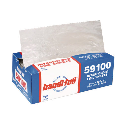 Image of HFA® Interfolded Foil Sheets, 55 Gauge, 9 x 10.75, 500/Box, 6 Boxes/Carton