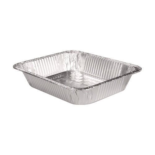 Image of HFA® Aluminum Steam Table Pans, Half-Size Deep, 2.56" Deep, 10.38 x 12.75, 100/Carton