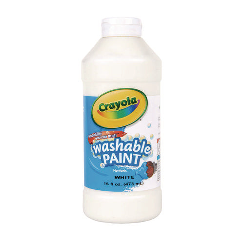 Image of Crayola® Washable Paint, White, 16 Oz Bottle