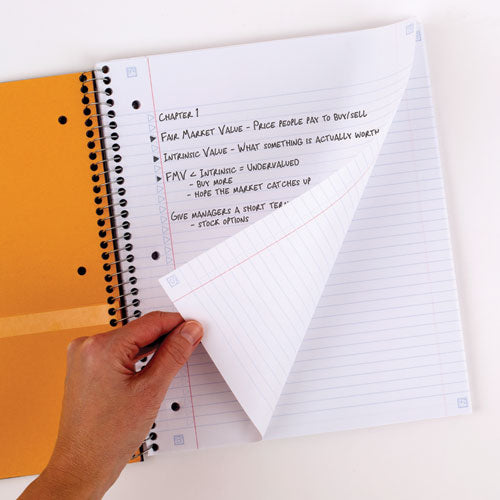 Image of Five Star® Wirebound Notebook, 1-Subject, Medium/College Rule, Blue Cover, (100) 11 x 9.13 Sheets