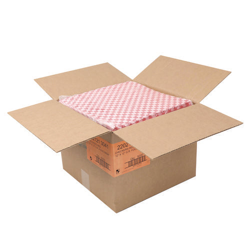 Image of Paterson Grease-Resistant Food Wrap, 12 x 12, Red Check, 5,000/Carton