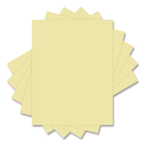 Image of Universal® Deluxe Colored Paper, 20 lb Bond Weight, 8.5 x 11, Canary, 500/Ream