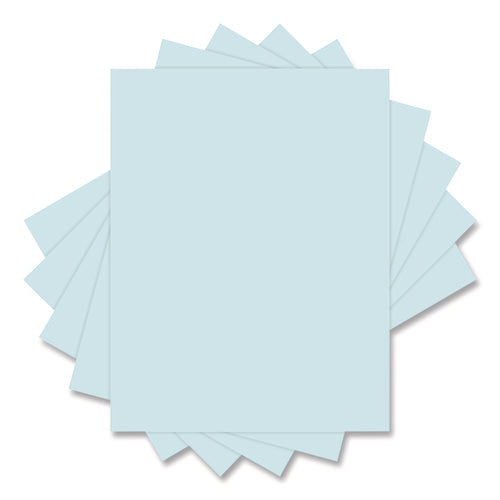 Image of Universal® Deluxe Colored Paper, 20 lb Bond Weight, 8.5 x 11, Blue, 500 Sheets/Ream, 10 Reams/Carton