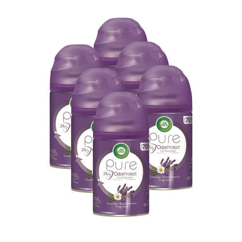 Image of Air Wick® Freshmatic Ultra Automatic Spray Refill, Lavender/chamomile, 5.89 Oz Aerosol Spray, 6/carton