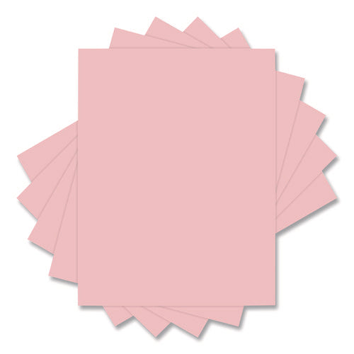 Image of Universal® Deluxe Colored Paper, 20 lb Bond Weight, 8.5 x 11, Pink, 500/Ream