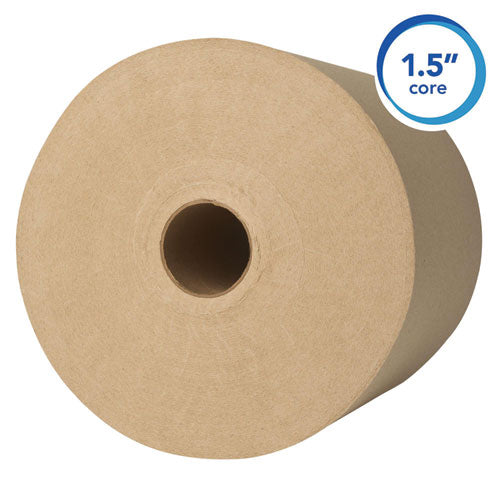 Image of Scott® Essential Hard Roll Towels for Business, 1-Ply, 8" x 800 ft, 1.5" Core, Natural, 12 Rolls/Carton