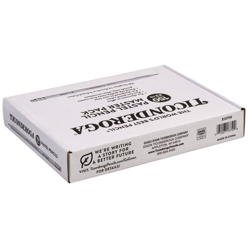 Image of Ticonderoga® Pre-Sharpened Pencil, 2.2 mm, HB (#2), Black Lead, Pastel Assorted Barrel Colors, 150/Pack