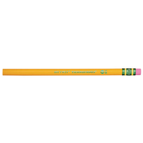 Image of Ticonderoga® My First Woodcase Pencil with Eraser, 3.6 mm, HB (#2), Black Lead, Yellow Barrel, 36/Pack