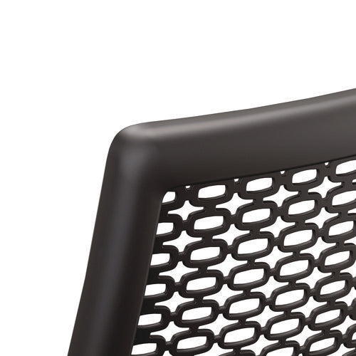 Image of HON® Ignition 2.0 ReActiv Mid-Back Task Chair, 17.25" to 21.75" Seat Height, Basalt Vinyl Seat, Charcoal Back, Black Base