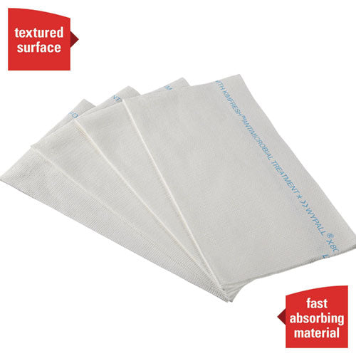 Image of WypAll® X50 Foodservice Towels, 1/4 Fold, 23.5 x 12.5, White, 200/Carton