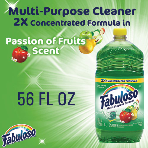 Image of Fabuloso® Multi-Use Cleaner, Passion Fruit Scent, 56 Oz, Bottle, 6/carton