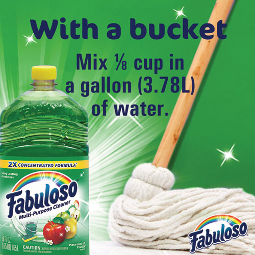 Image of Fabuloso® Multi-Use Cleaner, Passion Fruit Scent, 56 Oz, Bottle, 6/carton