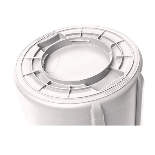 Image of Rubbermaid® Commercial Vented Round Brute Container, 20 gal, Plastic, White