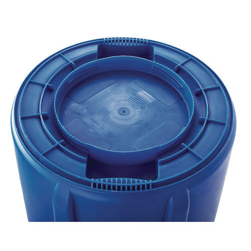 Image of Rubbermaid® Commercial Brute Recycling Container, 44 gal, Polyethylene, Blue