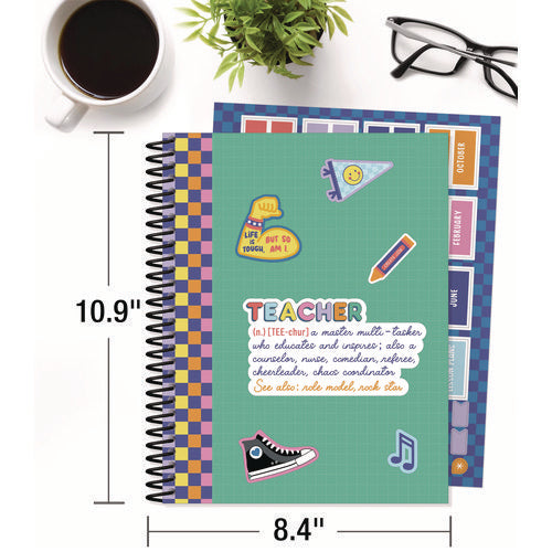 Image of Carson-Dellosa Education Teacher Planners, Weekly/Monthly, Two-Page Spread, 11 x 8.5, Multicolor Cover, We Stick Together Theme