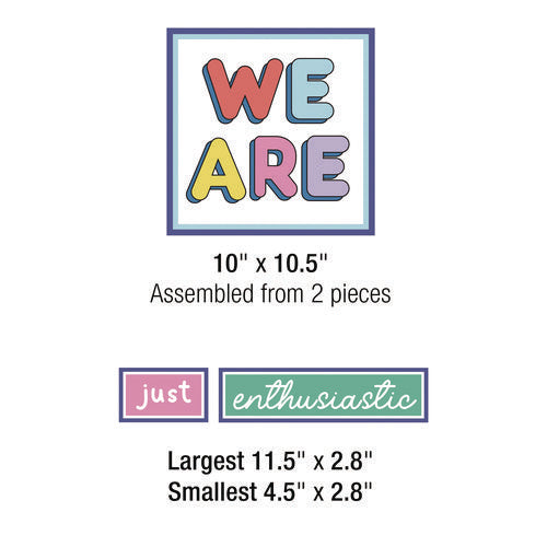 Image of Carson-Dellosa Education Motivational Bulletin Board Sets, 52-Piece Set, We Stick Together: Motivational, 7.9" x 15", Multicolor