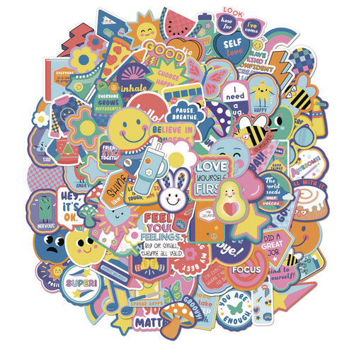 Image of Carson-Dellosa Education Vinyl Stickers, We Stick Together, Small, Assorted, 100 Stickers