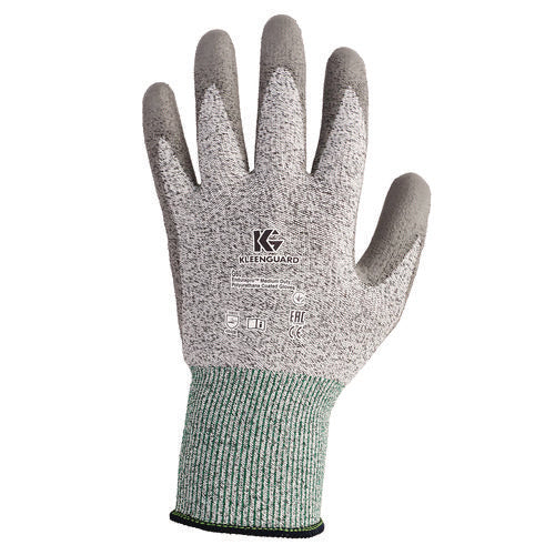 Image of KleenGuard G60 Level 3 Economy Cut Resistant Gloves, Large, Gray/Salt and Pepper, 12 Pairs/Carton