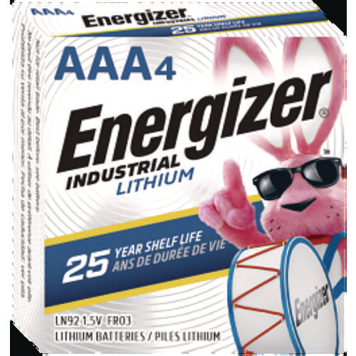 Image of Energizer® Industrial Lithium AAA Battery, 1.5 V, 4/Pack