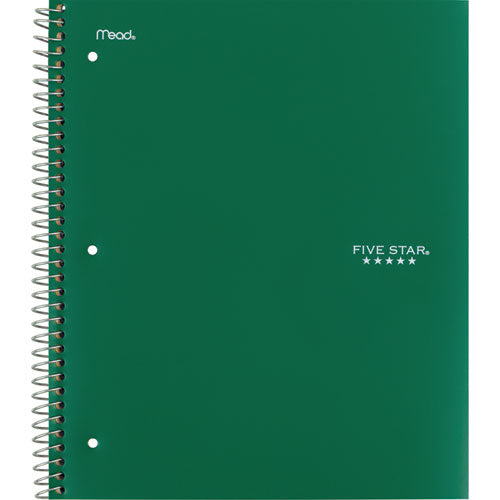 Image of Five Star® Wirebound Notebook, 5-Subject, Medium/College Rule, Assorted Cover Colors, (200) 11 x 8.5 Sheets, 2/Pack