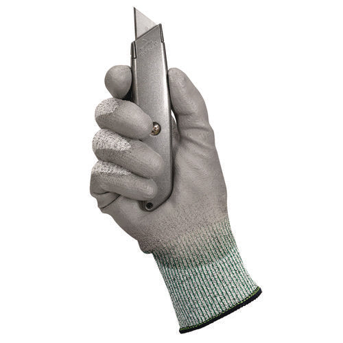 Image of KleenGuard G60 Level 3 Economy Cut Resistant Gloves, X-Large, Gray/Salt and Pepper, 12 Pairs/Carton
