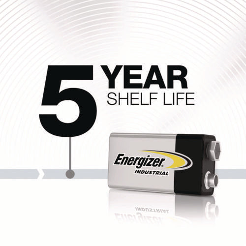 Image of Energizer® Industrial Alkaline 9v Batteries, 12/box
