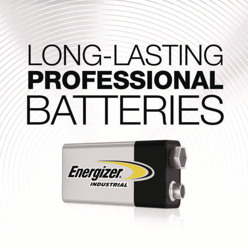 Image of Energizer® Industrial Alkaline 9v Batteries, 12/box