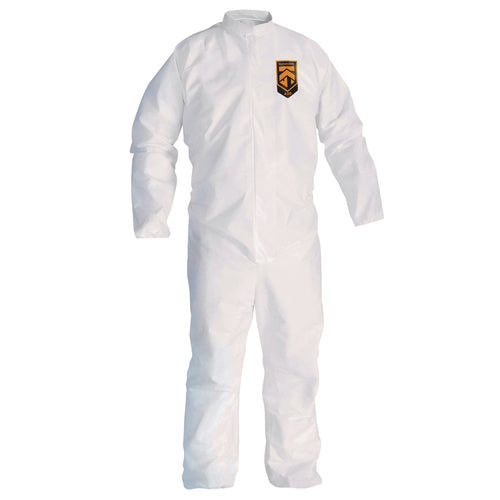 Image of KleenGuard A30 Breathable Splash and Particle Protection Coveralls, 3X-Large, White, 21/Carton