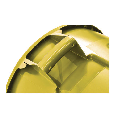 Image of Rubbermaid® Commercial Vented Round Brute Container, 20 gal, Plastic, Yellow