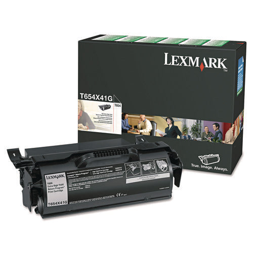 Image of Lexmark T654x41g Extra High-Yield Toner, 36,000 Page-Yield, Black