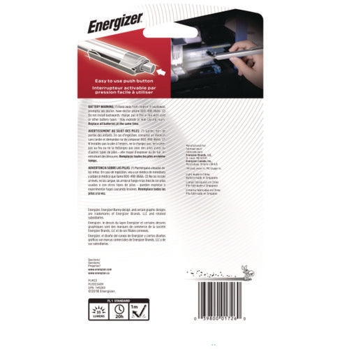 Image of Energizer® Led Pen Light, 2 Aaa Batteries (included), Silver/black