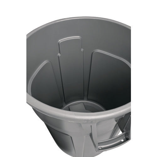 Image of Rubbermaid® Commercial Vented Round Brute Container, 44 gal, Plastic, Gray