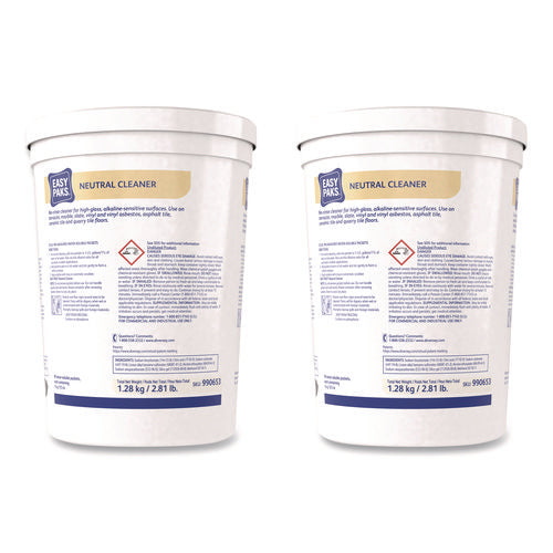 Image of Easy Paks® Neutral Cleaner, 0.5 Oz Packet, 90/tub, 2 Tubs/carton