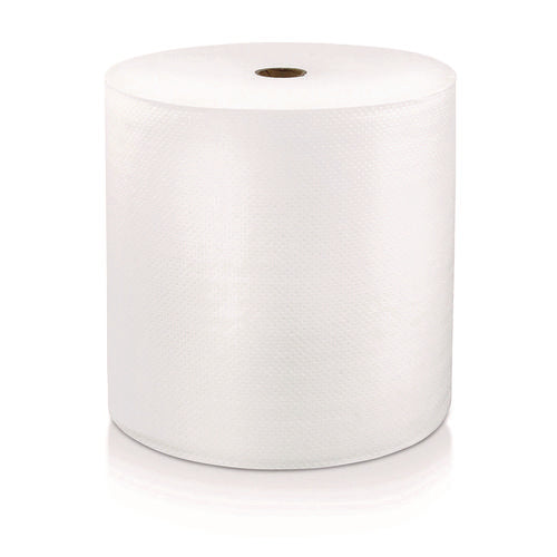 Image of LoCor® Hard Wound Roll Towel, 1-Ply, 8" x 1,000 ft, White, 6 Rolls/Carton