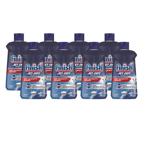 Image of FINISH® Jet-Dry Rinse Agent, 8.45 Oz Bottle, 8/carton