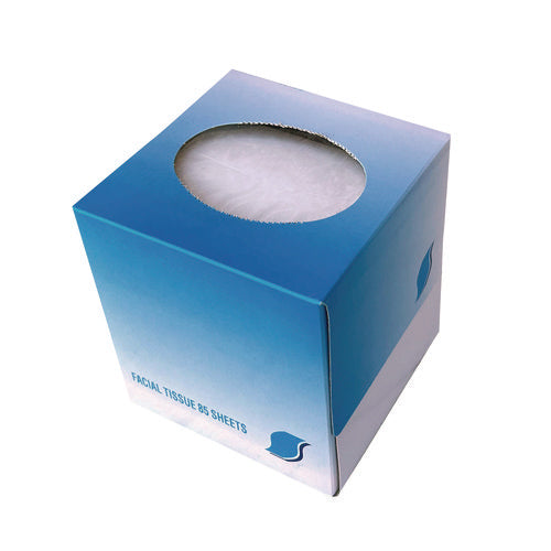 Image of GEN Facial Tissue Cube Box, 2-Ply, White, 85 Sheets/box, 36 Boxes/carton
