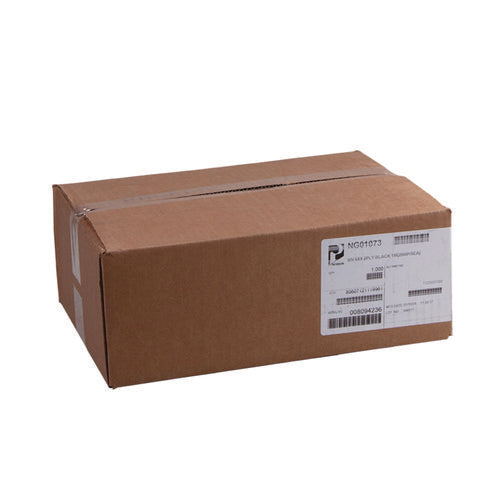 Image of Paterson Beverage Napkins, 2-Ply, 9 x 9, Black, 1,000/Carton