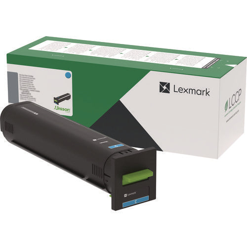 Image of Lexmark 82K0UCG Ultra High-Yield Toner, 55,000 Page-Yield, Cyan