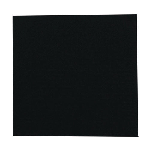 Image of Paterson Beverage Napkins, 1-Ply, 9 x 9, Black, 4,000/Carton