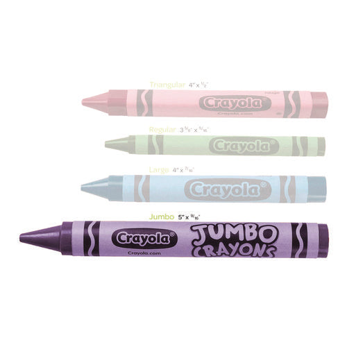 Image of Crayola® Jumbo Crayons, Assorted, 16/box