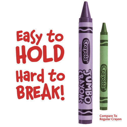 Image of Crayola® Jumbo Crayons, Assorted, 16/box