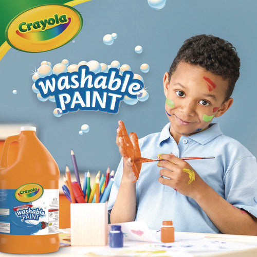 Image of Crayola® Washable Paint, Orange, 1 Gal Bottle