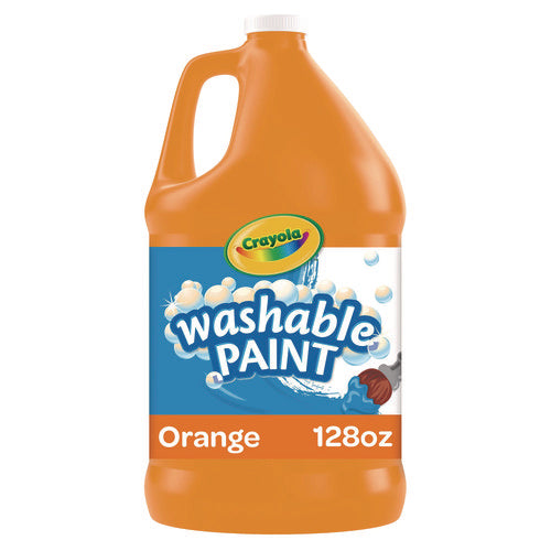 Image of Crayola® Washable Paint, Orange, 1 Gal Bottle