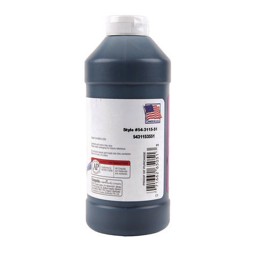 Image of Crayola® Artista II Washable Tempera Paint, Black, 16 oz Bottle