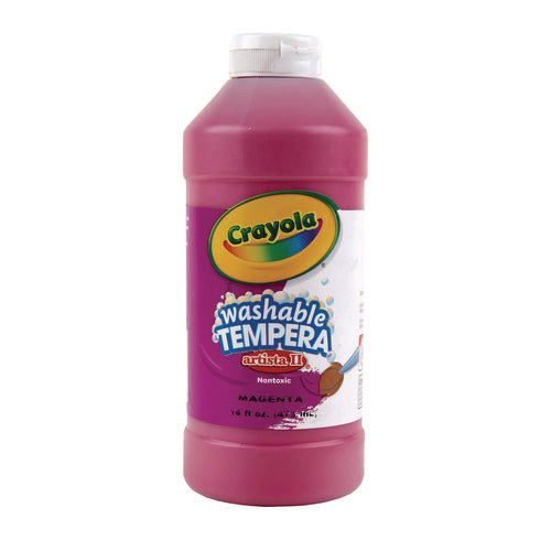 Image of Crayola® Artista Ii Washable Tempera Paint, Magenta, 16 Oz Bottle