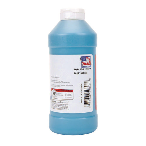 Image of Crayola® Premier Tempera Paint, Turquoise, 16 Oz Bottle