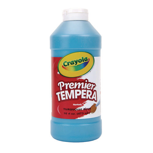 Image of Crayola® Premier Tempera Paint, Turquoise, 16 Oz Bottle